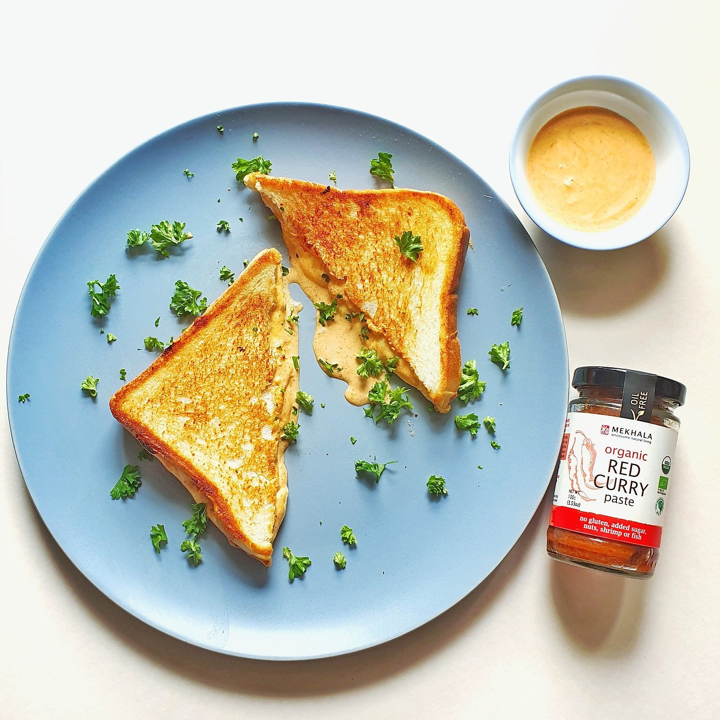 Red Curry Grilled Cheese Sandwich | Slo-recipe | Slowood