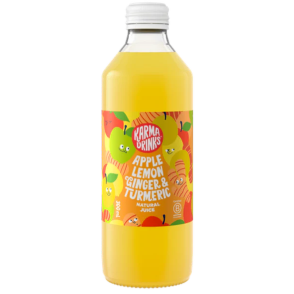 Apple, Lemon, Ginger & Turmeric Juice 300ml - Slowood