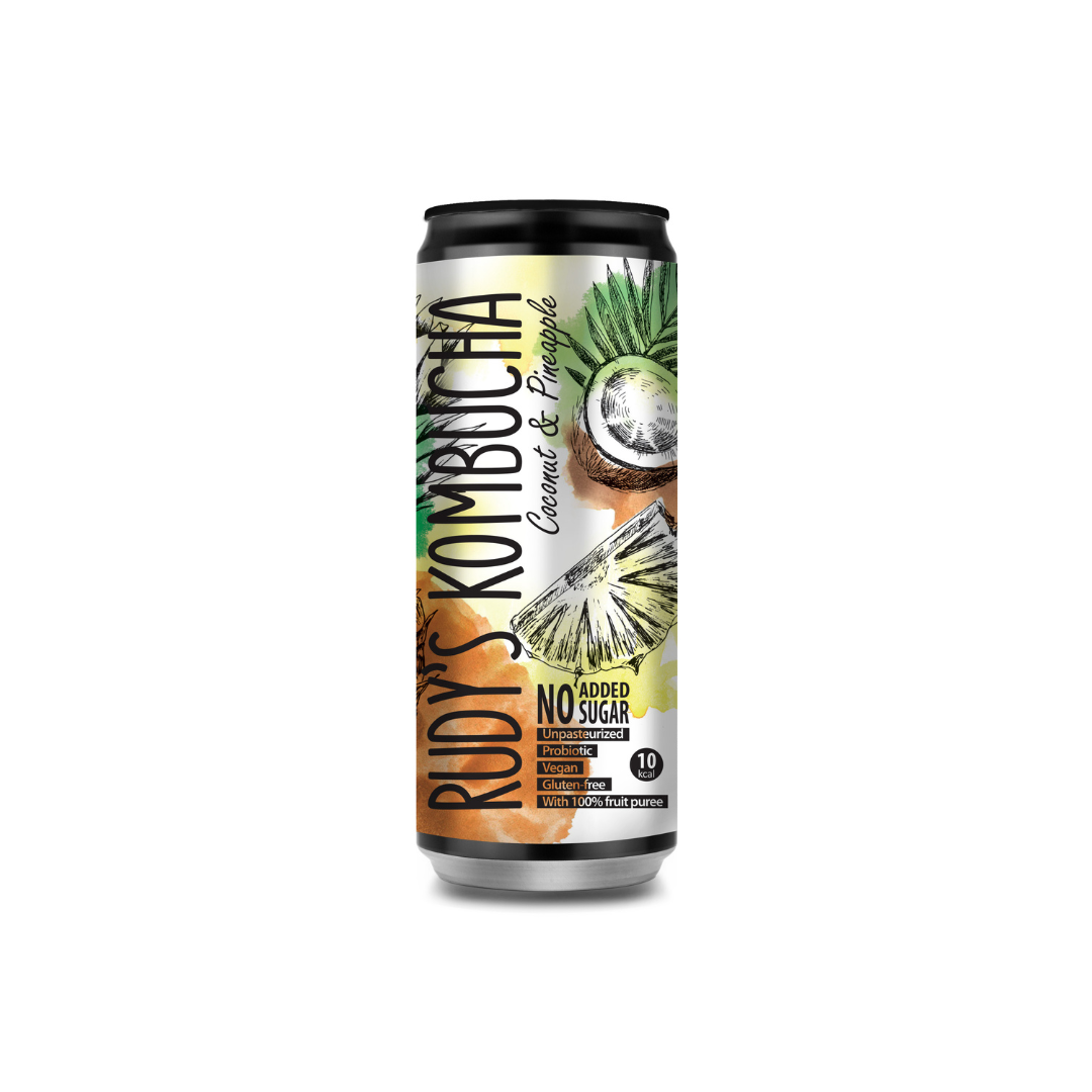 Rudy's Kombucha Coconut and Pineapple - Slowood