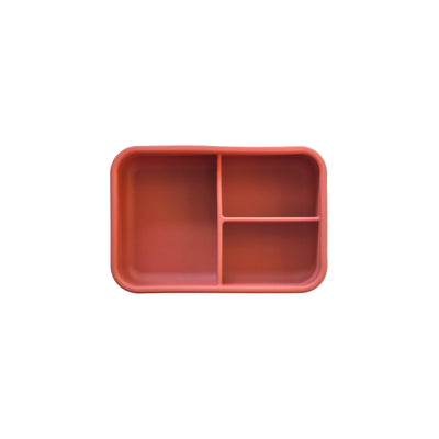 Silicone Lunch Box Hibiscus Red 520ml - Slowood