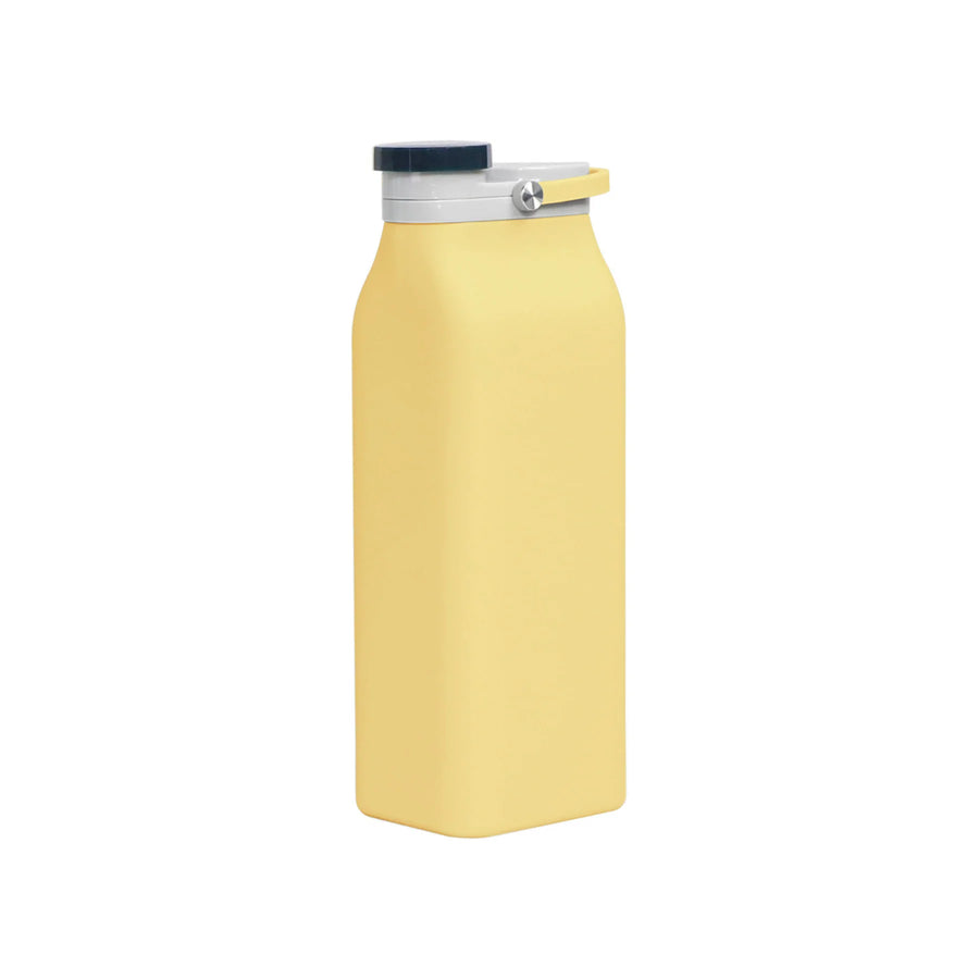 Foldable Silicone Water Bottle 600Ml - Yellow - Slowood