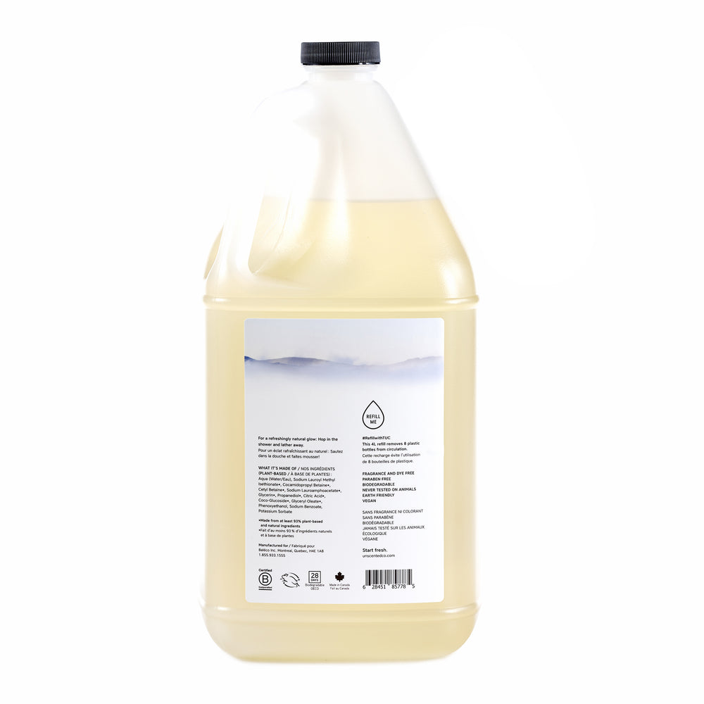 Unscented Co. | Body Soap | 3.78L in refill bottle - Slowood