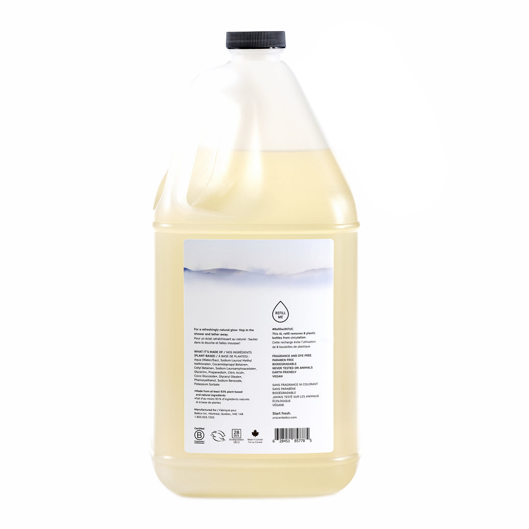 Unscented Co. | Body Soap | 3.78L in refill bottle - Slowood