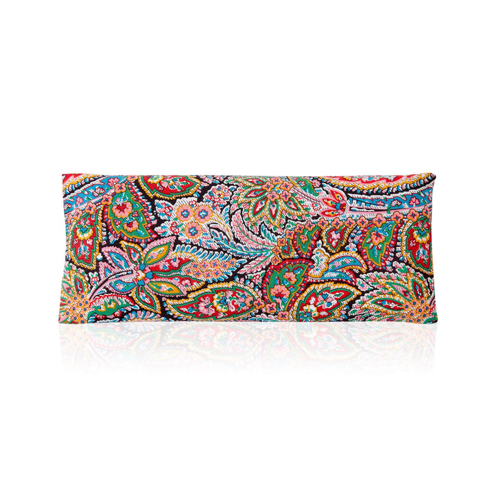 Lavender Relaxation Eye Pillow - Red Paisley Pattern - Slowood