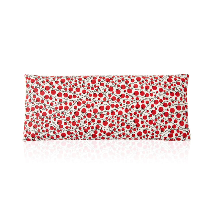 Lavender Relaxation Eye Pillow - Red Berry Pattern - Slowood