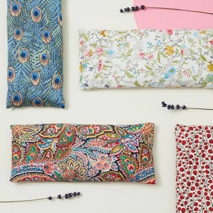 Lavender Relaxation Eye Pillow - Red Berry Pattern - Slowood