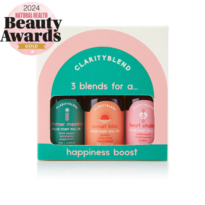 Happiness Boost Aromatherapy Roll On Collection Set (3 x 10ml) - Slowood