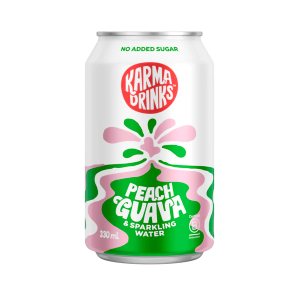 Peach Guava Sparkling Can 330ml - Slowood