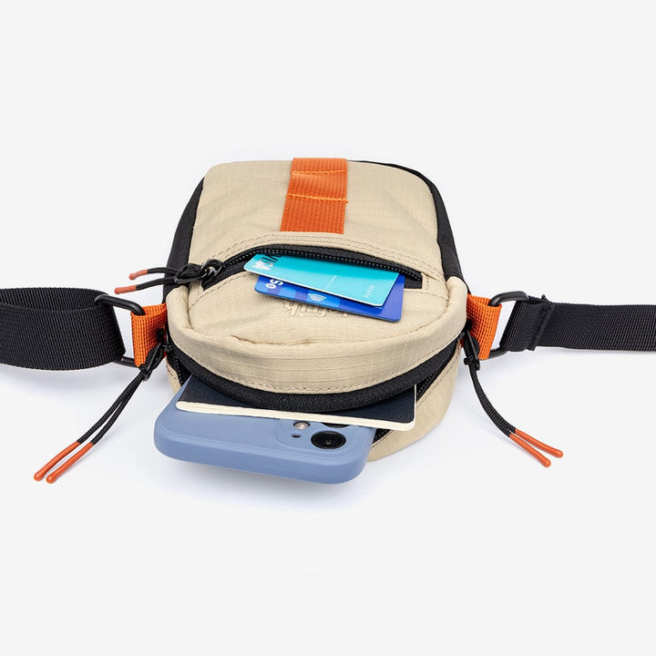 Recycled Jan Ripstop Side Bag - Stone