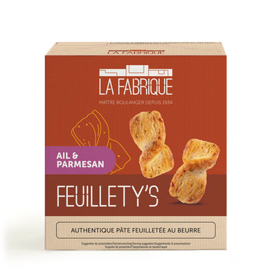 Garlic and Parmesan Feuillety's 75g - Slowood