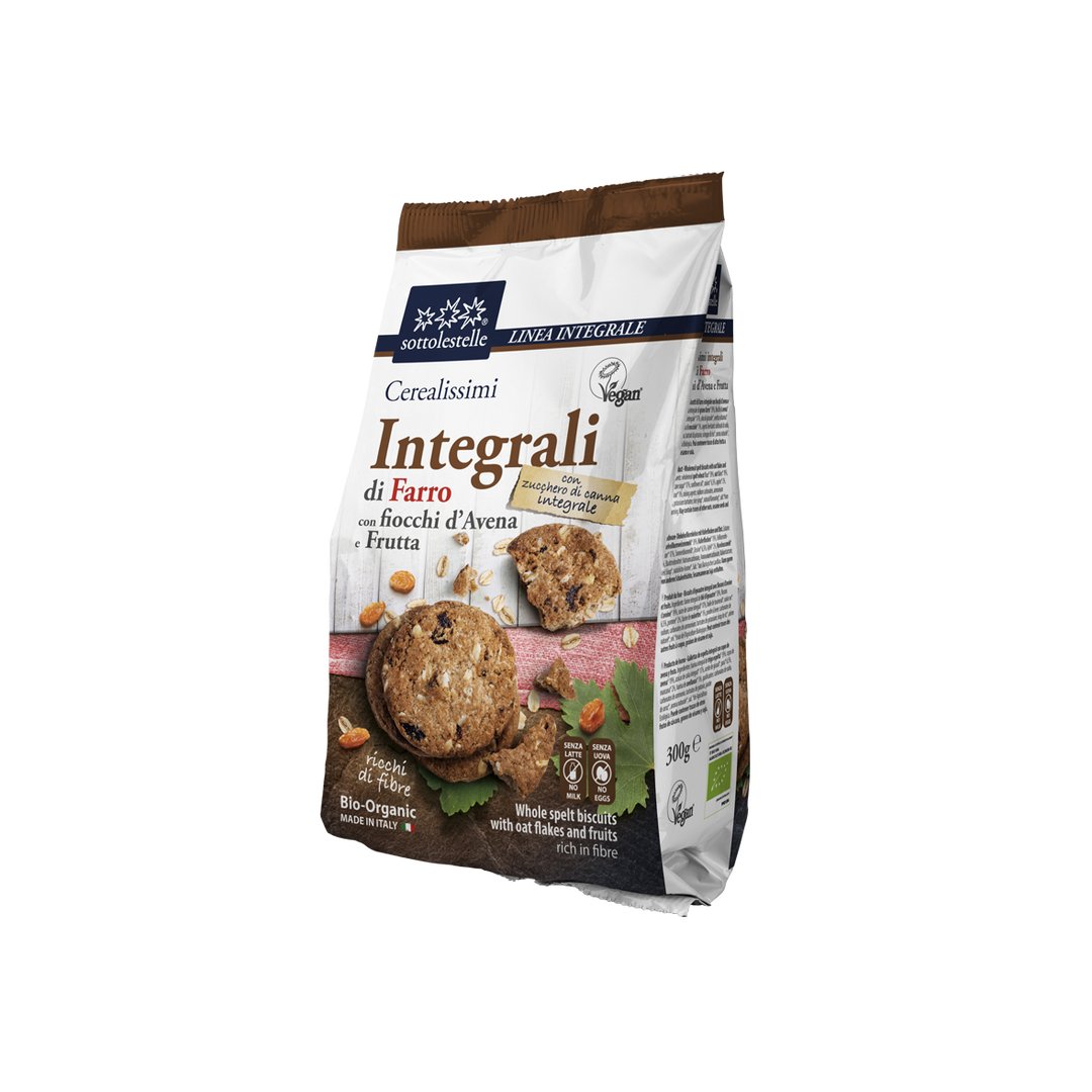 Organic Vegan Whole Spelt With Oats And Fruit Biscuits - Slowood