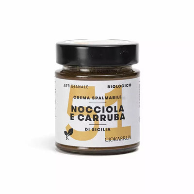 Sicily 51% Hazelnuts And Carob Spread Cream 150g - Slowood