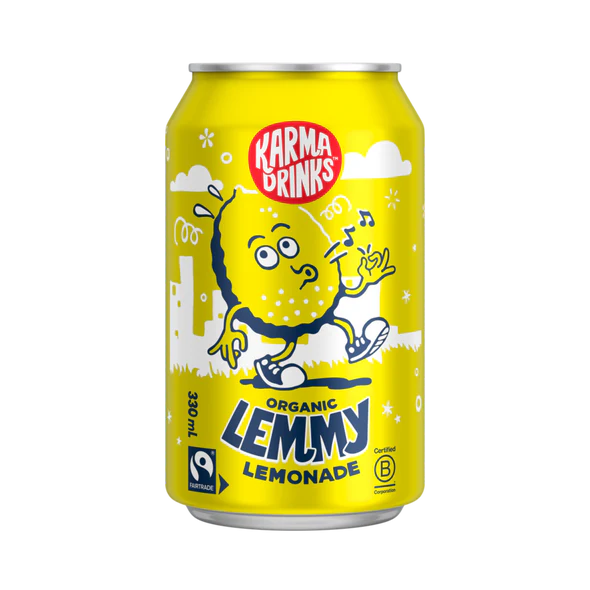 Organic Lemony Lemonade Can 330ml - Slowood