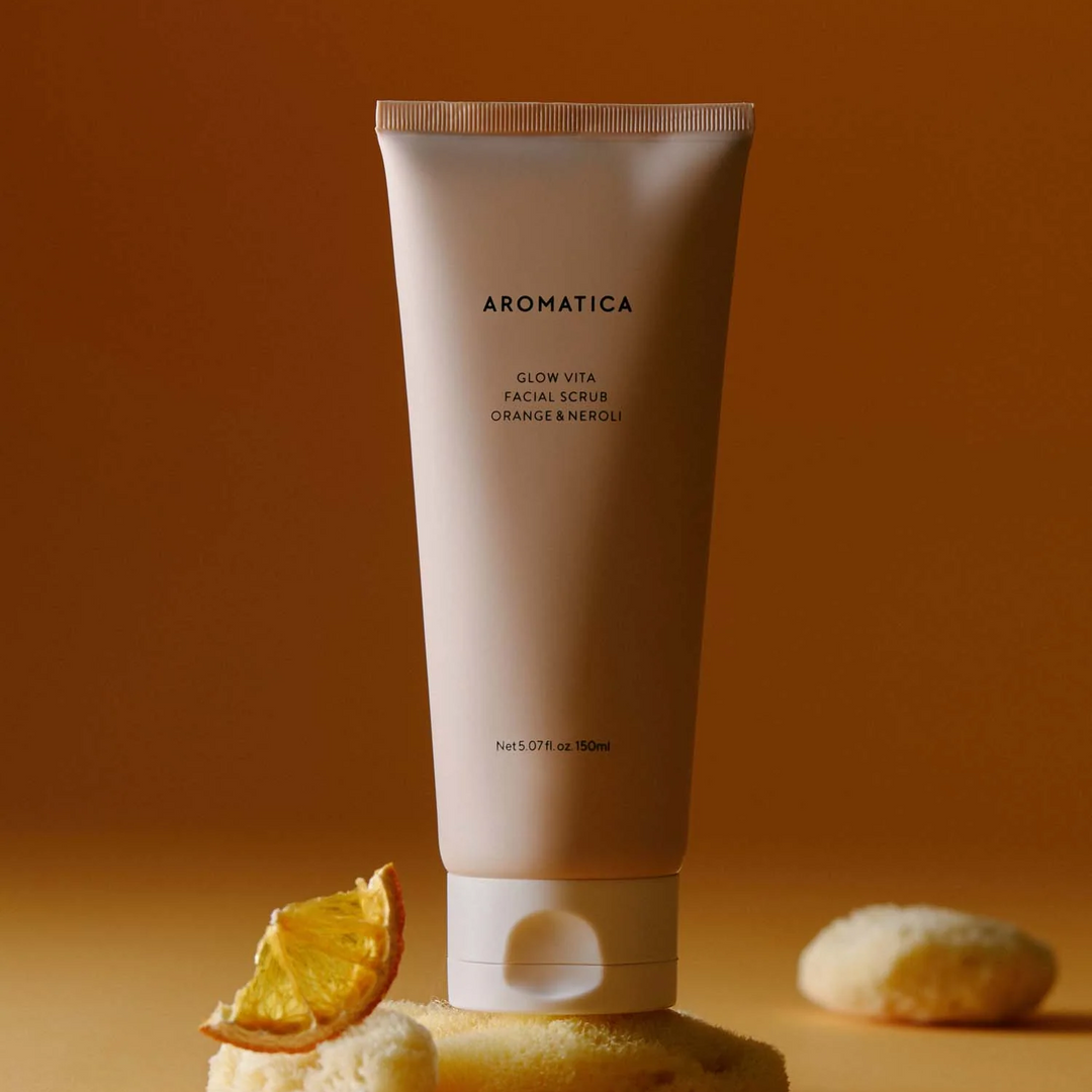 Glow Vita Facial Scrub Orange & Neroli 150g - Slowood