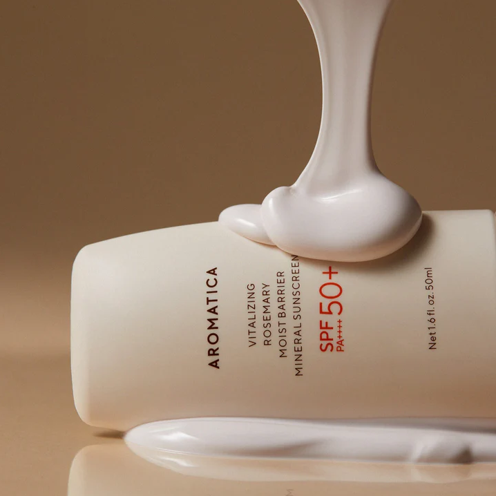 Vitalizing Rosemary Moist Barrier Mineral Sunscreen 50Ml - Slowood