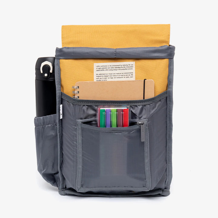 Recycled Scout Mini Backpack - Mustard - Slowood
