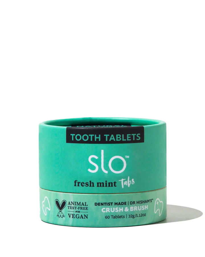 Toothpaste Tablets Fresh Mint (60 Tablets) - Slowood