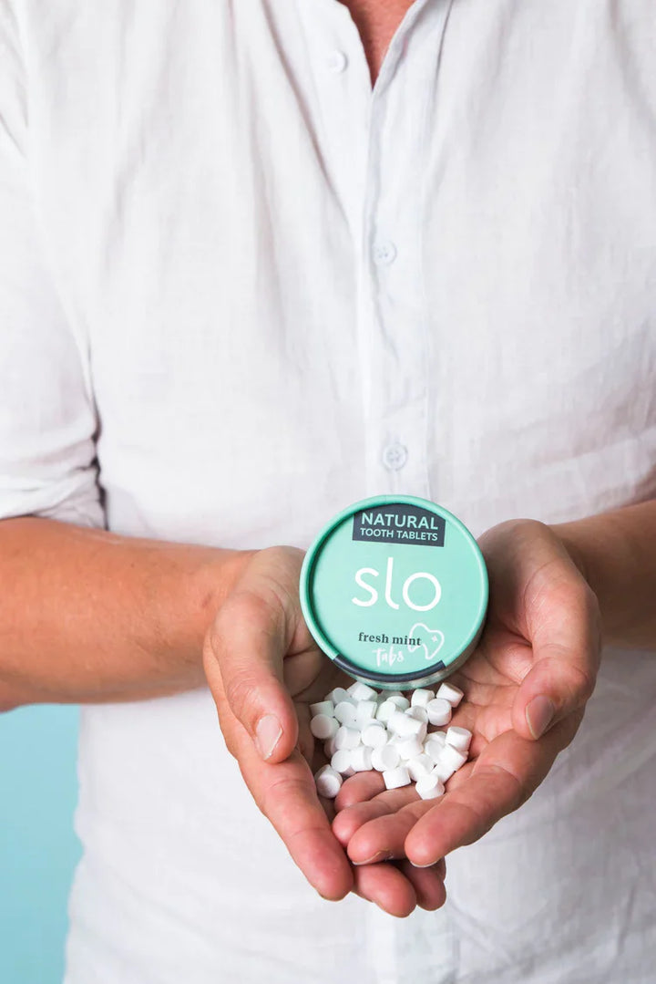 Toothpaste Tablets Fresh Mint (60 Tablets) - Slowood