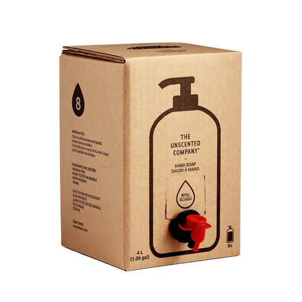 U04 - Unscented Hand Soap Refill Box - Slowood