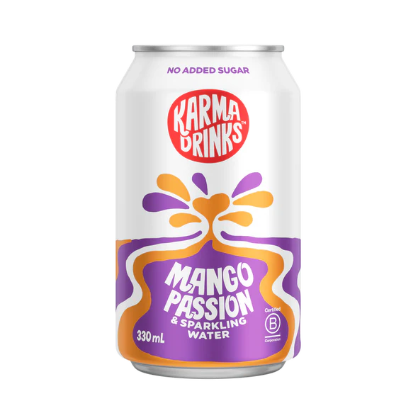 Mango Passion Sparkling Can 330ml - Slowood
