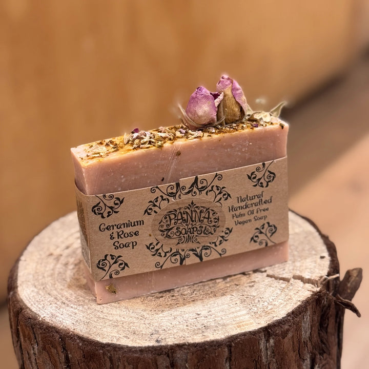 Geranium & Rose Soap 110g - Slowood