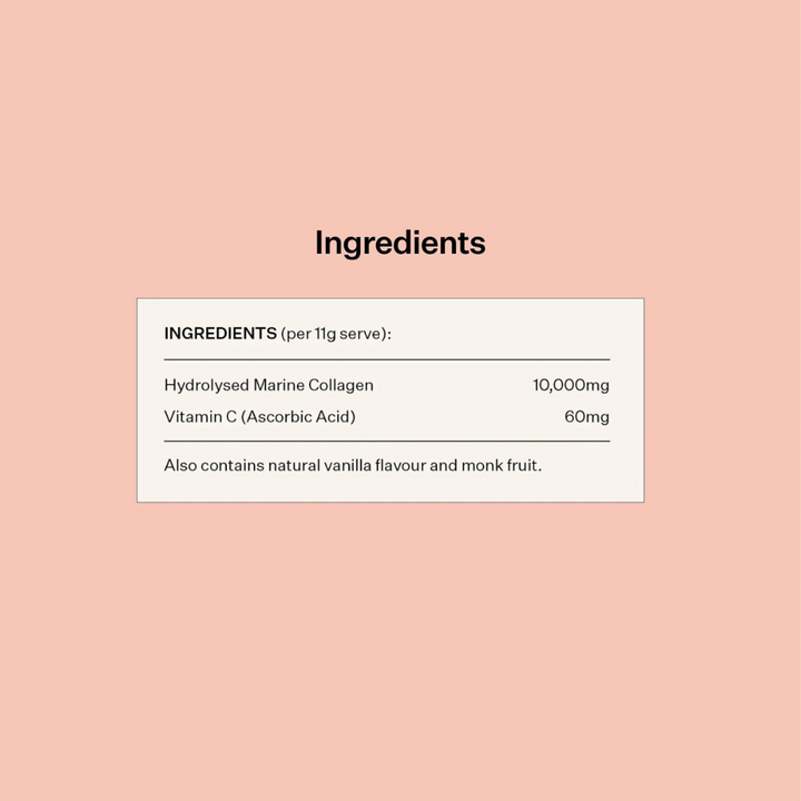 Marine Collagen Beauty Powder - Vanilla - Slowood