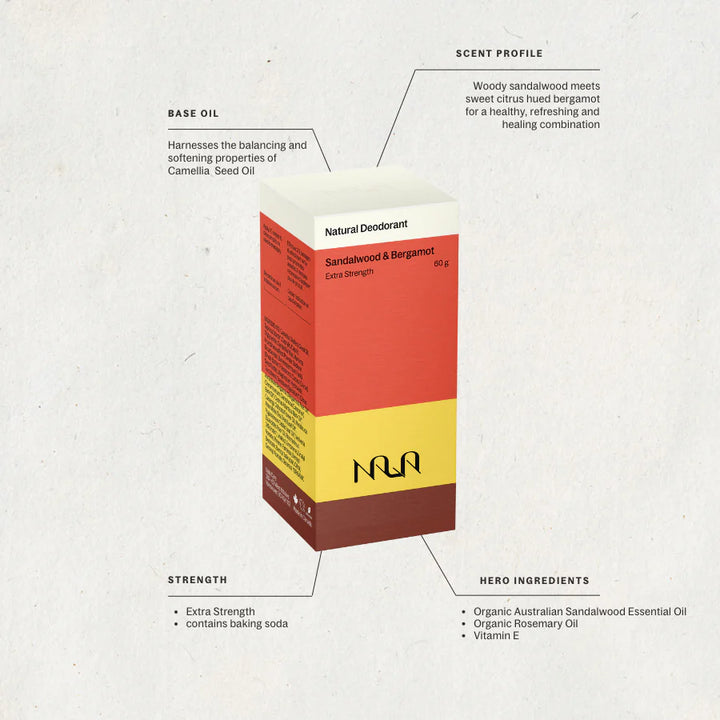 Sandalwood & Bergamot Deodorant - Slowood