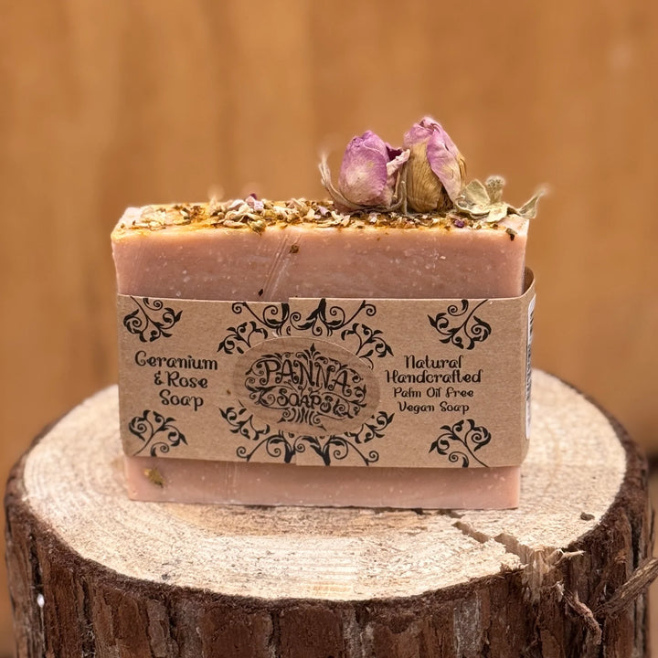 Geranium & Rose Soap 110g - Slowood