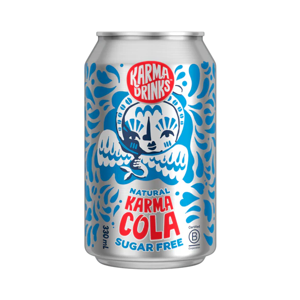 Sugar Free Karma Cola Can 330ml - Slowood