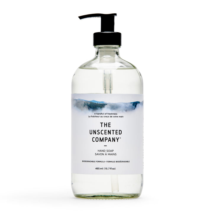 The Unscented Company - Unscented Hand Soap, 500ml (Glass/Plastic Bottle) - Slowood