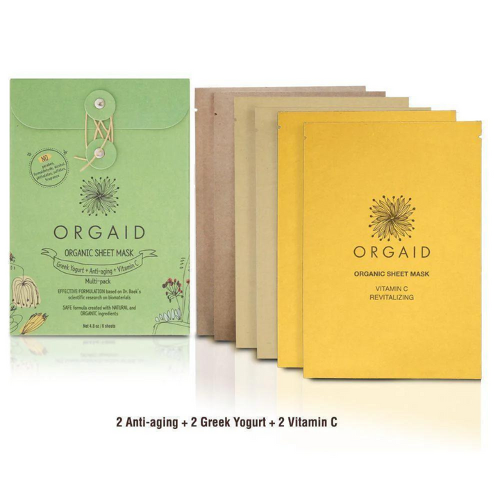 Organic Sheet Mask - Multi Pack (6-Pack) - Slowood