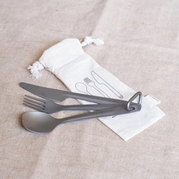 Titanium Cutlery Set - 3 PCS - Slowood
