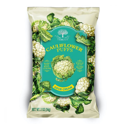 Cauliflower Puffs Sour Cream 56g - Slowood