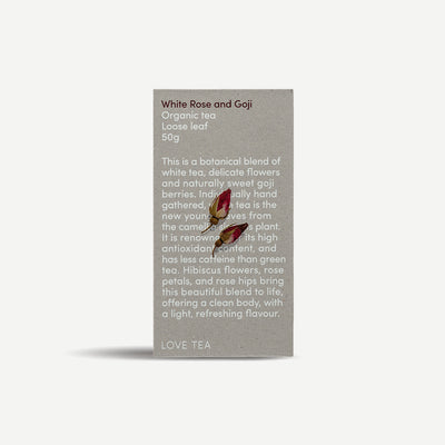 White Rose & Goji Loose Leaf Box 50g - Slowood