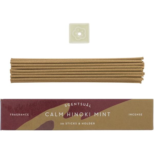 Calm Hinoki Mint (30 sticks & Holder) - Slowood