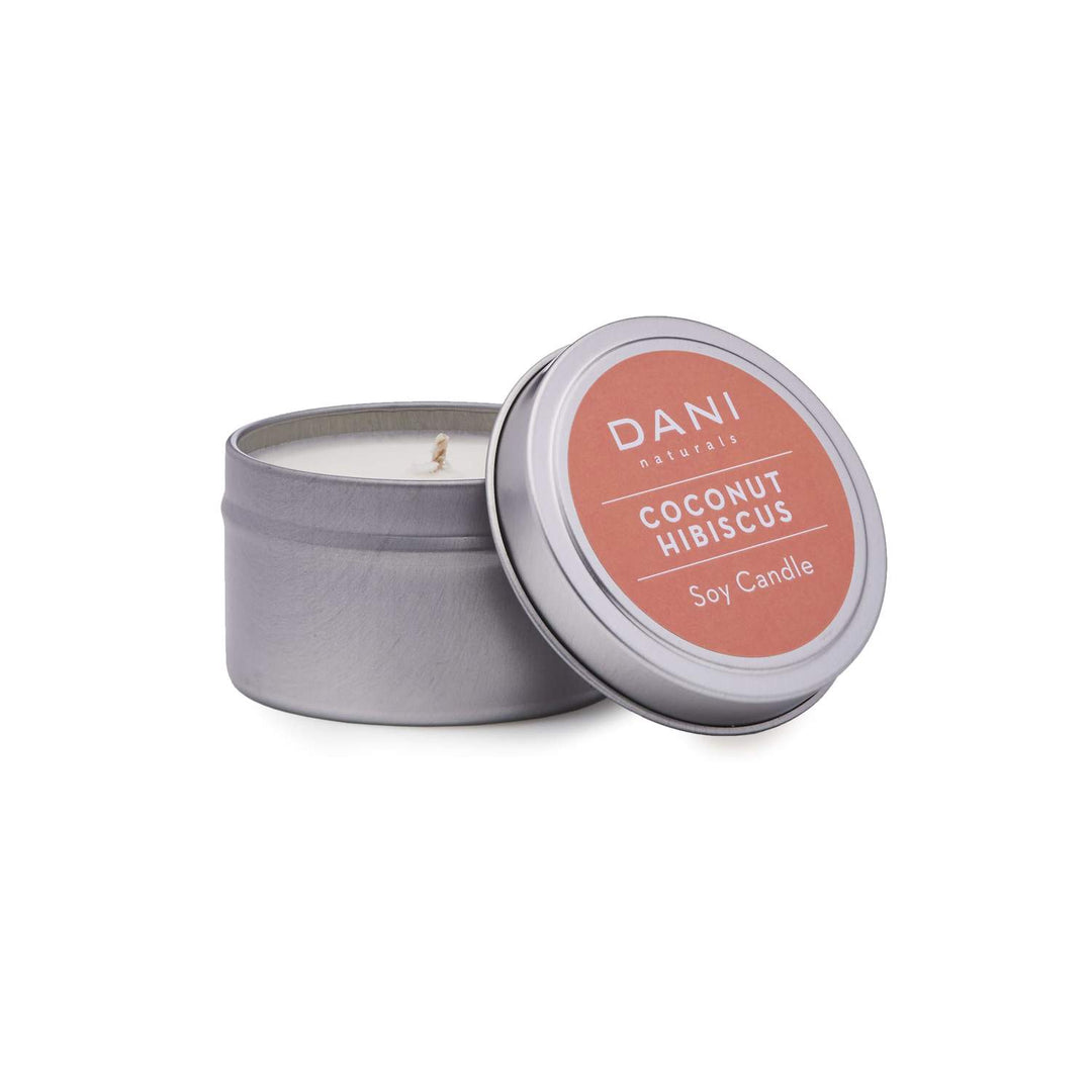 Coconut Hibiscus Candle Tin - Slowood