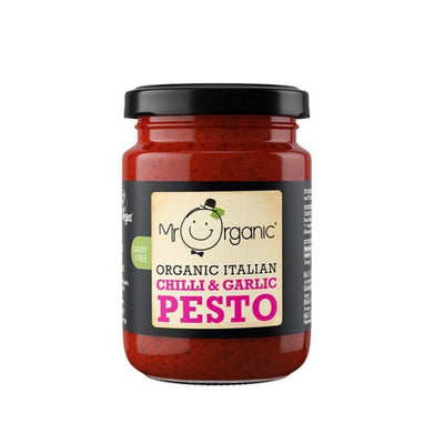 Organic Vegan Chilli Garlic Pesto 130g - Slowood