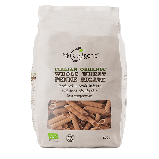 Organic Vegan Whole Wheat Penne 500g - Slowood