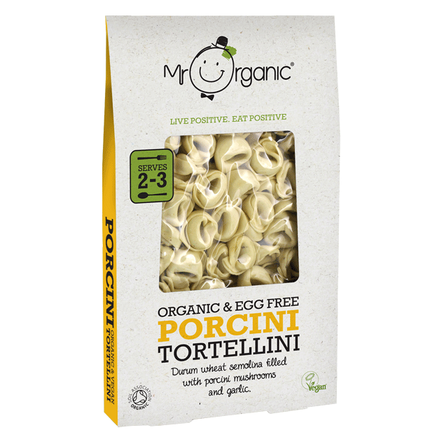 Organic Vegan Tortellini with Porcini Mushrooms - Slowood