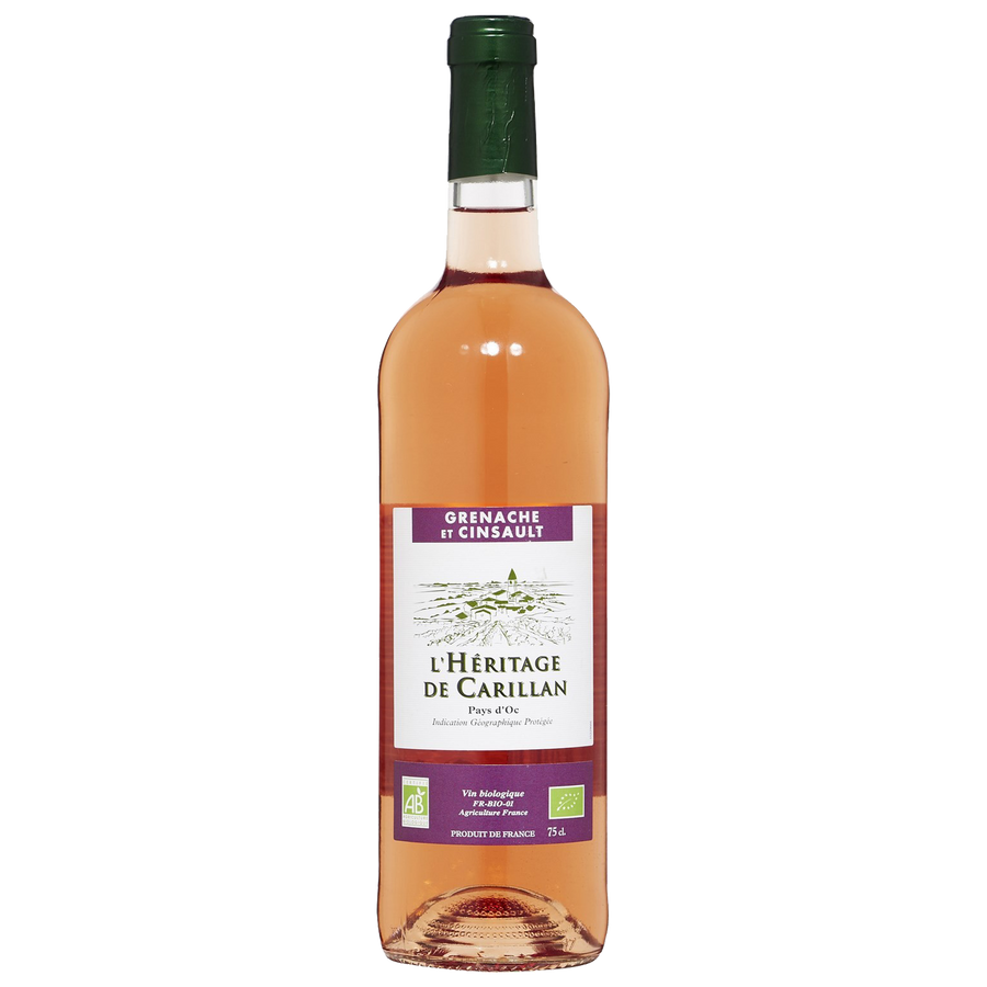 Organic Wine - L'Heritage de Carillan Rose - pack of 12 - Slowood