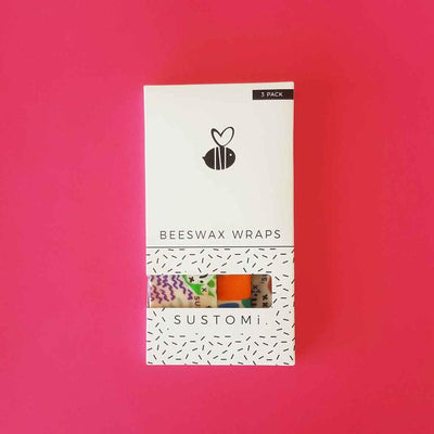 Limited Edition Beeswax Wraps Shuh Lees Dreams 3 Pack: 1S 1M 1L - Slowood