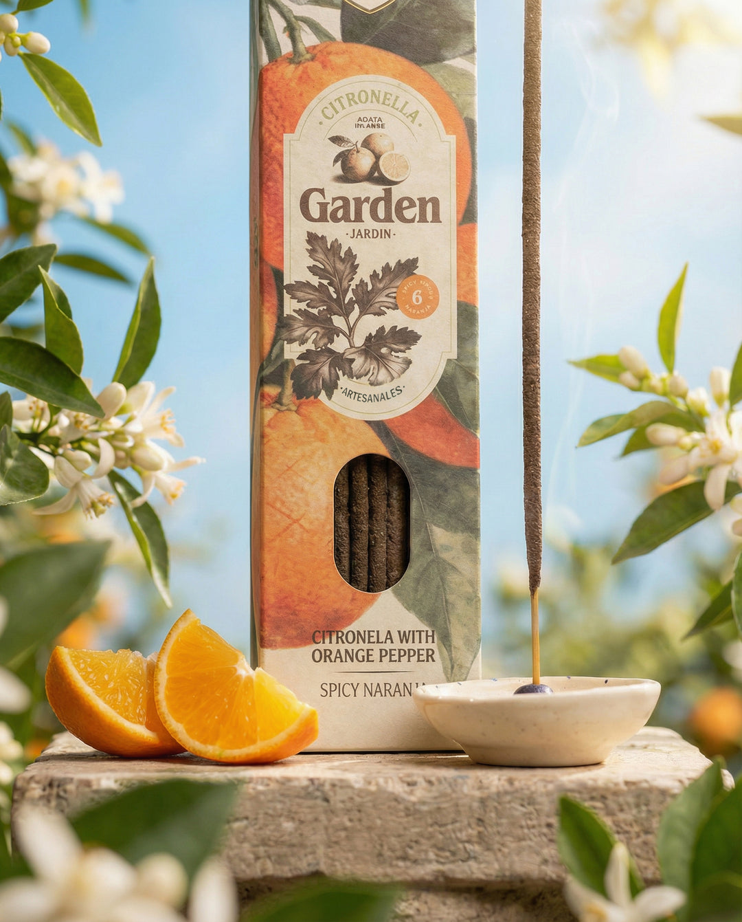 Incense Garden Citronella & Pepper Orange - Slowood