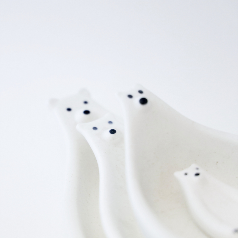 Polar Bear Ceramic Chopstick Holder - Slowood