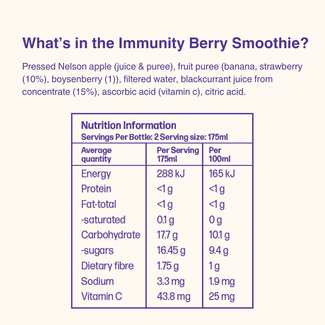 Immunity Berries Smoothie 300ml