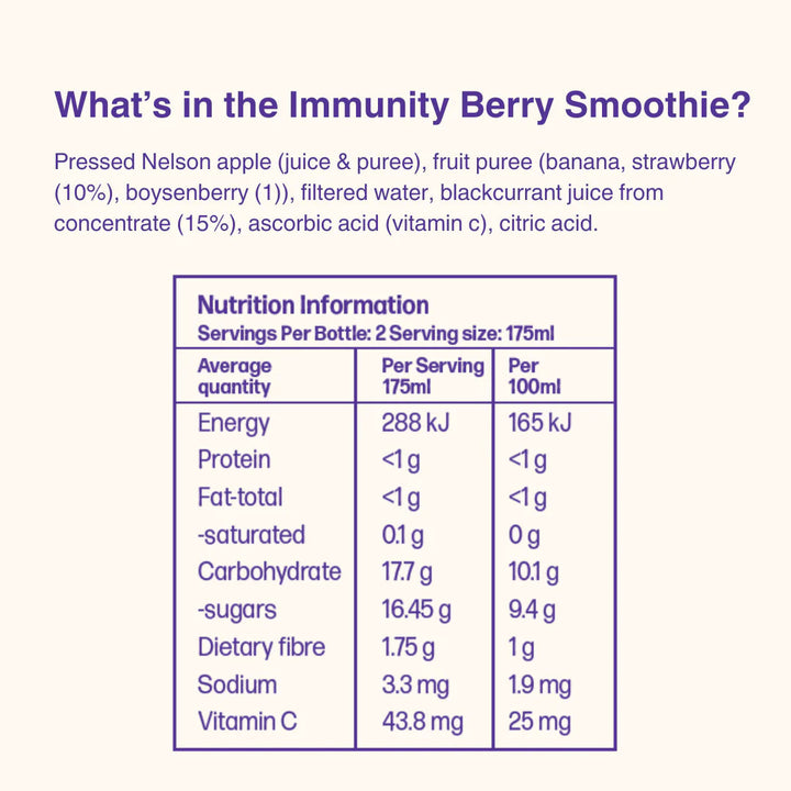 Immunity Berries Smoothie 300ml