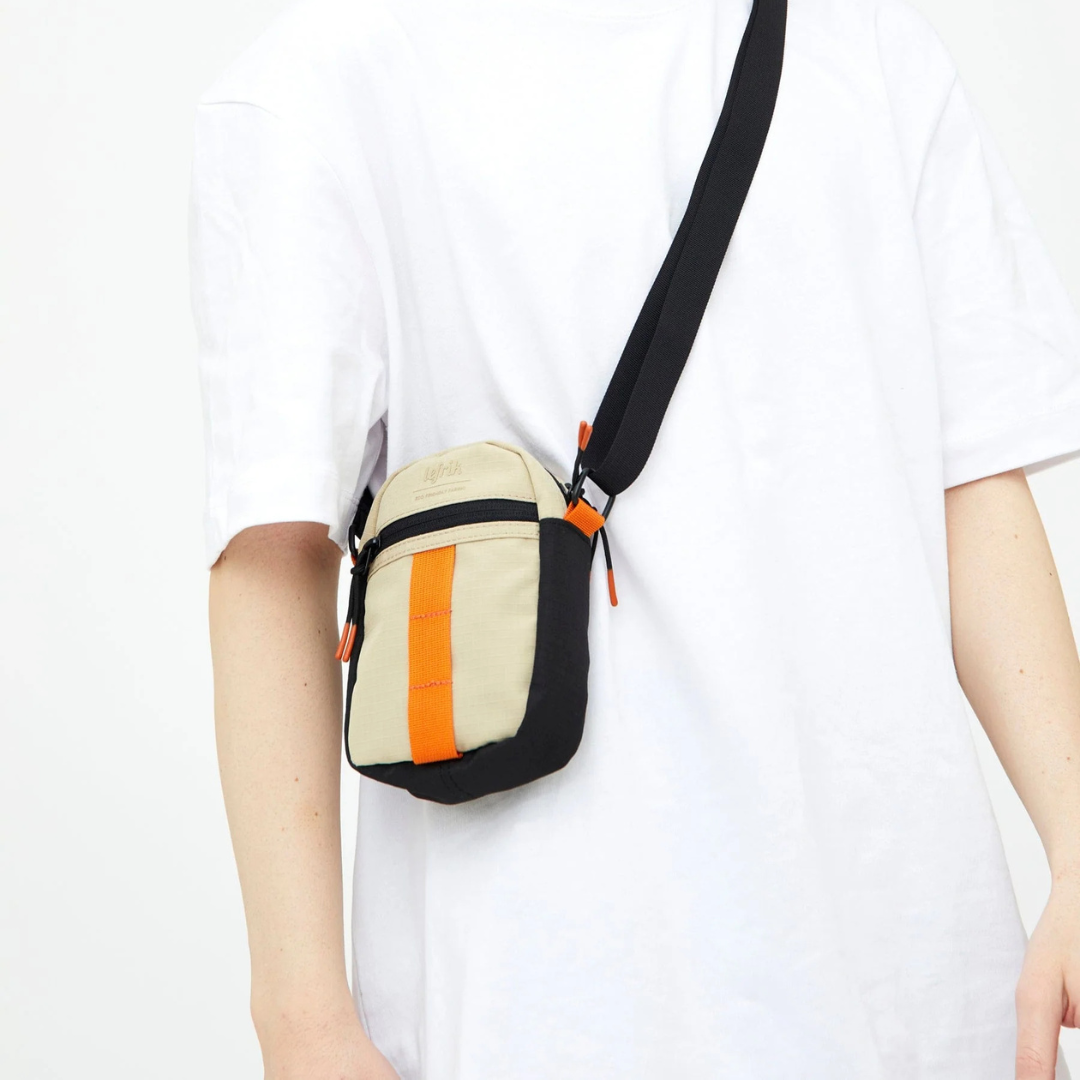 Recycled Jan Ripstop Side Bag - Stone