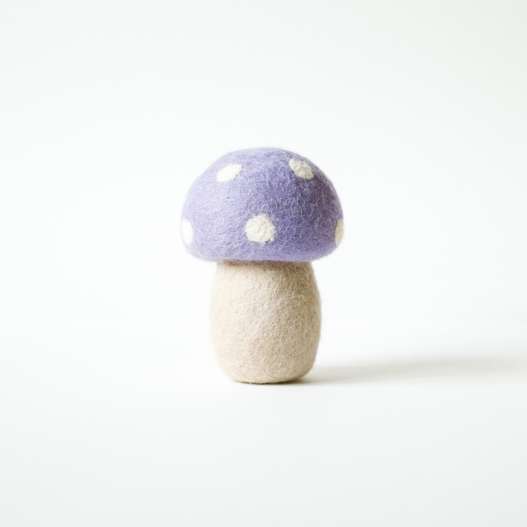 Felt Mushroom Purple 11cm