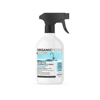 Lemon & Apple Vinegar Tub And Tile Cleaning Eco Spray 500ml - Slowood