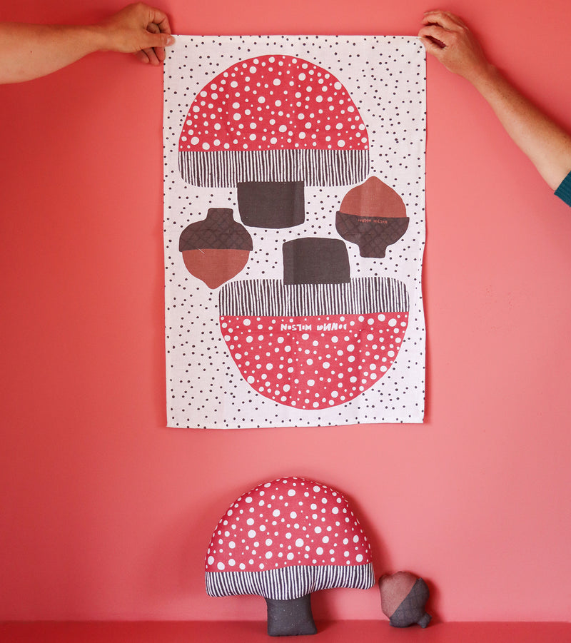 Make Your Own Mushroom Cushion Tea Towel Craft Kit - Slowood
