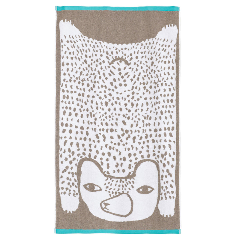 Bear Bath Towel - Grey - Slowood